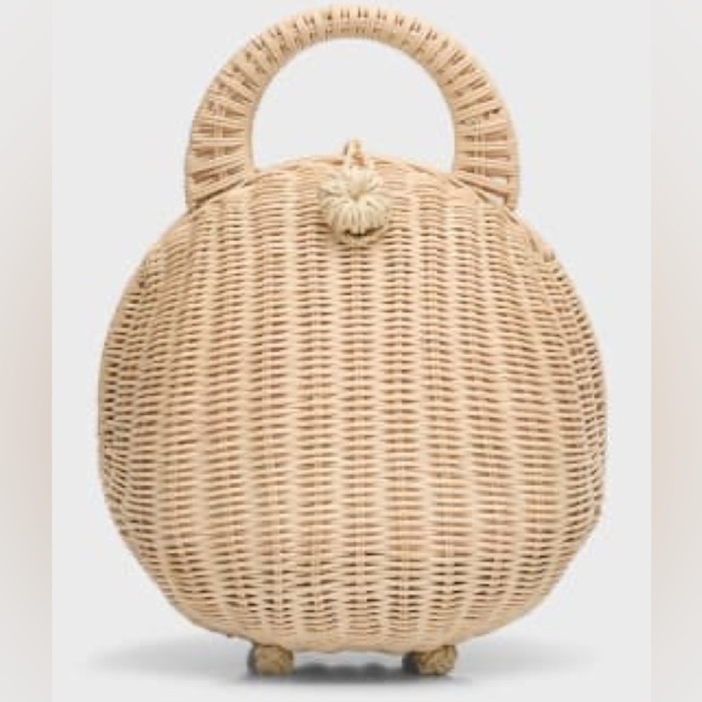Cult Gaia Millie Rattan top handle bag - great condition!